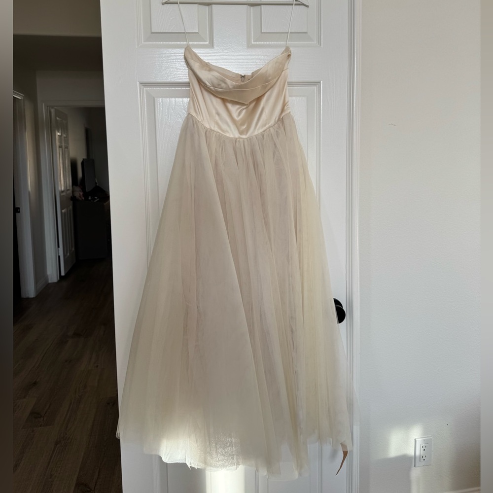 Reformation Cream Wedding Dress - Picture 1 of 6